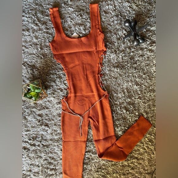 Inmodell jumpsuit with neckline on the sides and crystal ribbon detail, new - Picture 7 of 8